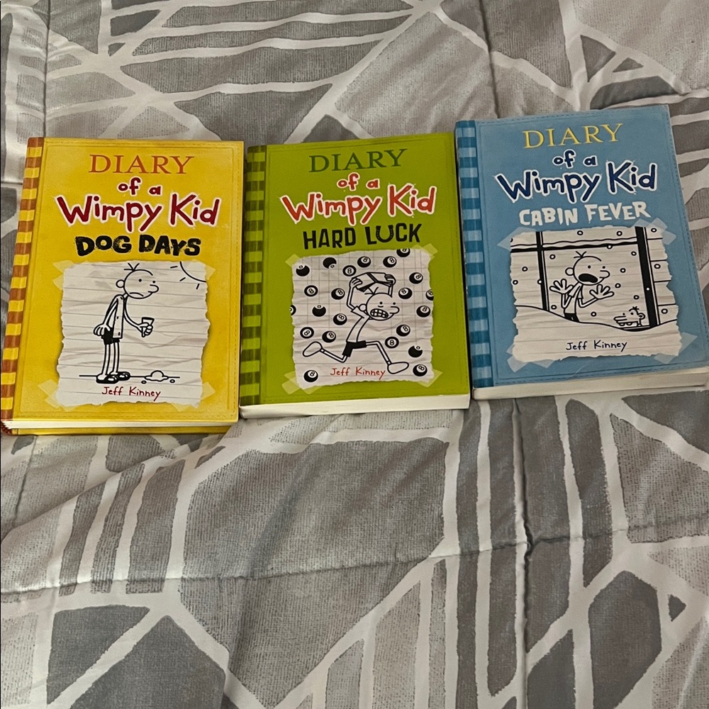 Diary of a Wimpy Kid Hardcover Book Set - Yellow, Green, Blue